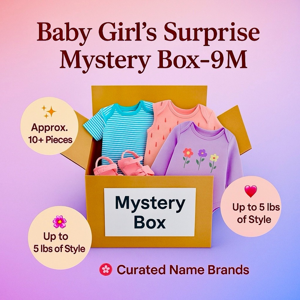 Infant Baby Girl’s Surprise Mystery Box - Size 9 Months